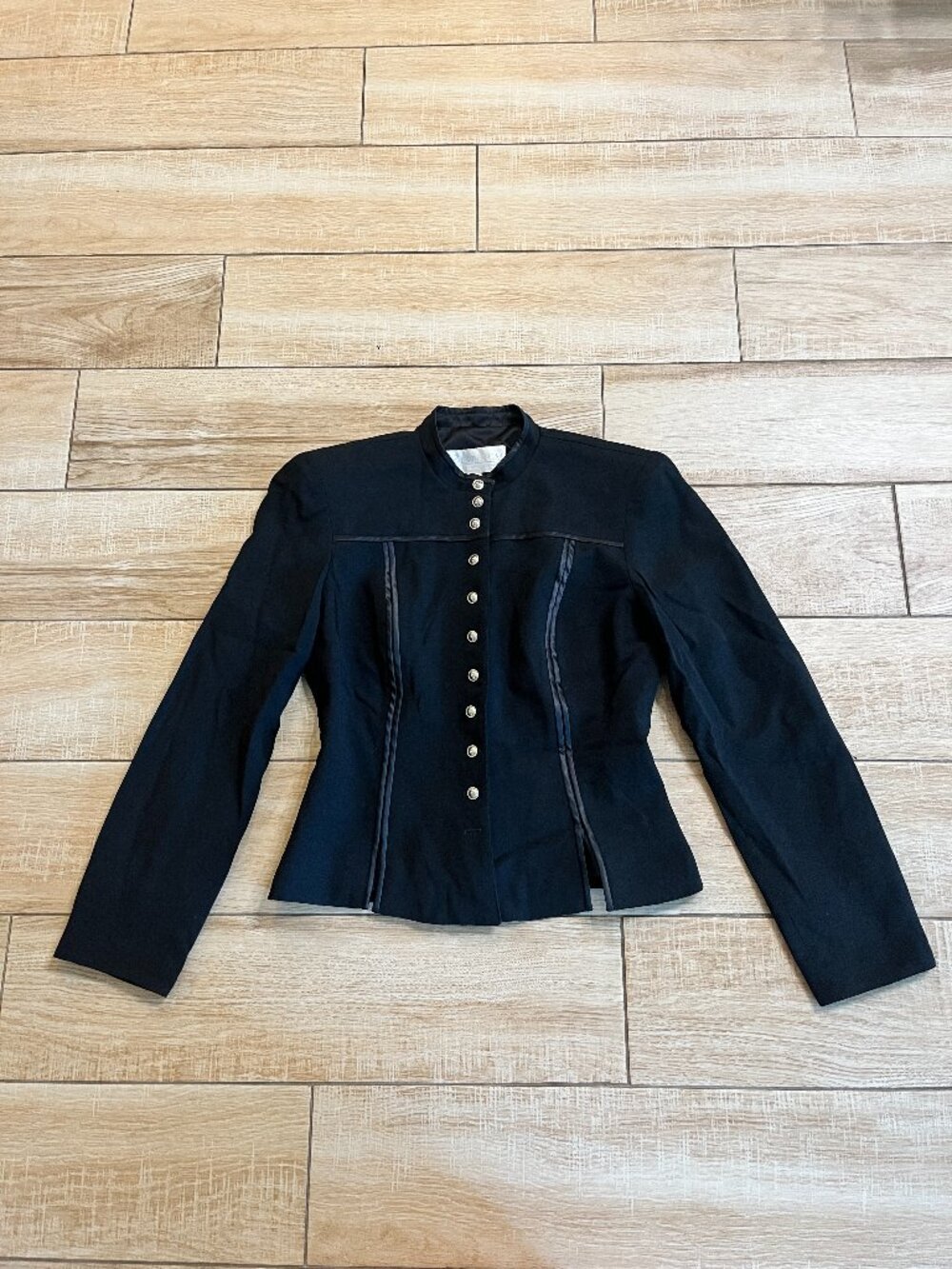 Womens Vintage Platinum by Dorothy Schoelen Black Blazer - 4